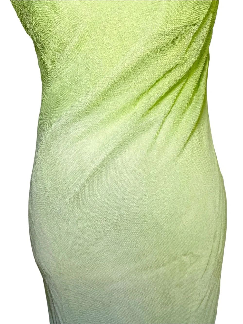 Newport News Vintage Y2K Ombre Green & Blue Maxi Dress - Size 2